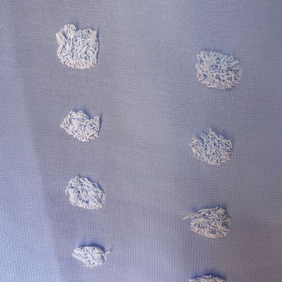 Dot blouse periwinkle blue - Picture 3 of 3